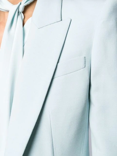 Alexander Mcqueen Single-button Structured Style Blazer In Blue