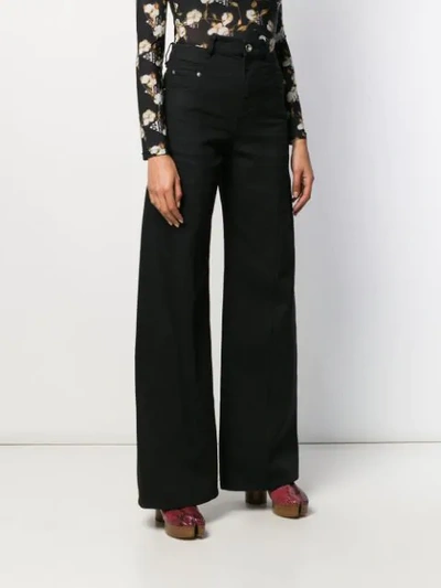 MAISON MARGIELA DÉCORTIQUÉ WIDE-LEG JEANS - 黑色