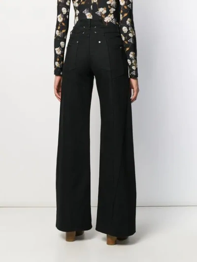 Shop Maison Margiela Décortiqué Wide-leg Jeans In Black