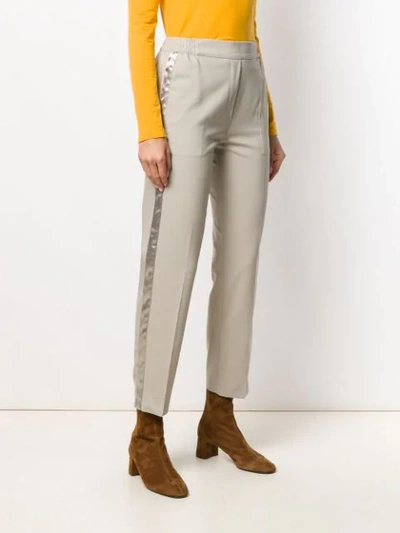 Shop Etro Side-band Trousers In Neutrals