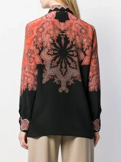 Shop Etro Floral Print Shirt In Multicolor