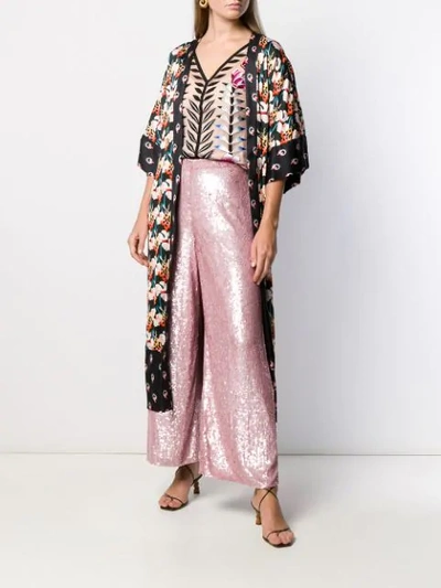 Shop Temperley London Rosy Top In Cameo Mix
