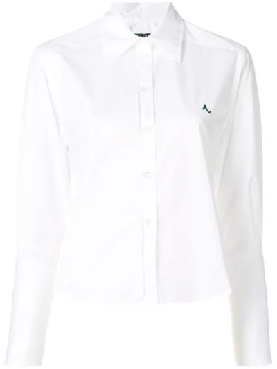 Shop Alexa Chung Deep Cuff Classic Shirt - White