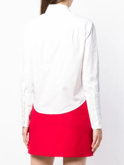 Shop Alexa Chung Deep Cuff Classic Shirt - White