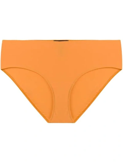 Shop Isabel Marant Étoile Plain Bikini Bottoms In Orange