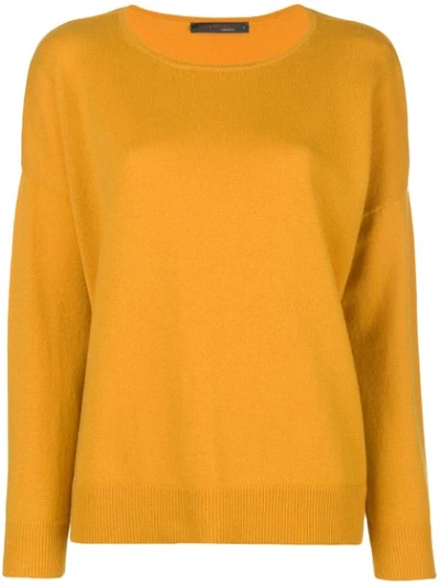 Shop Incentive! Cashmere Round Neck Jumper - Orange