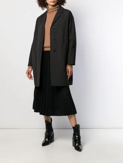 Aspesi Marzapane Overcoat In Black | ModeSens