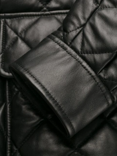 Shop Gucci Quilted Bomber Jacket In Black