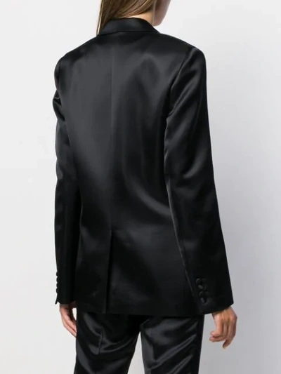 Shop Helmut Lang Relaxed Tuxedo Jacket In Black