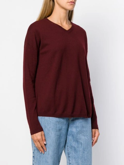 Shop Aspesi V-neck Pullover - Red