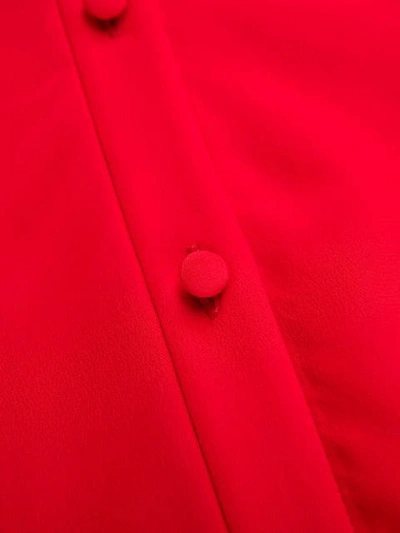 ALEXANDER MCQUEEN 蝴蝶结罩衫 - 红色