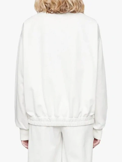 Shop Gucci Technical Jersey Cardigan In White