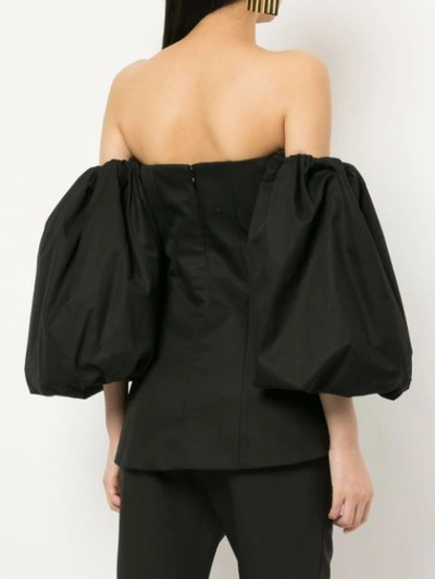 Shop Ellery Off-shoulder Corset Top - Black