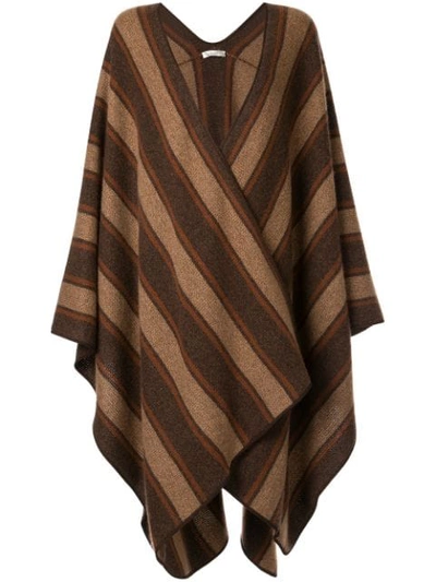 Shop The Row Gestreiftes Cape In Brown