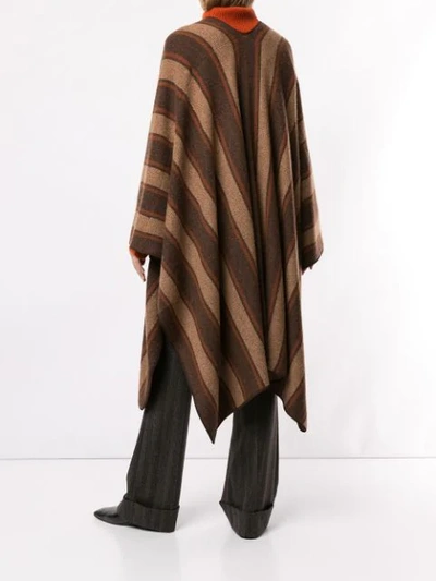 Shop The Row Gestreiftes Cape In Brown