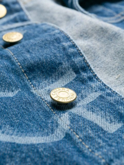 Shop Chiara Ferragni Cf Denim Jacket In Blue