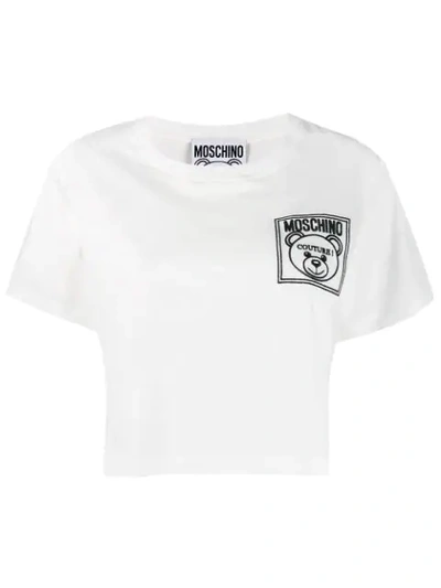 Shop Moschino Couture Teddy Bear T-shirt In White