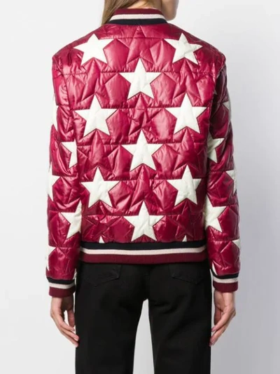 Saint Laurent "varsity" Jacket In Bordeaux