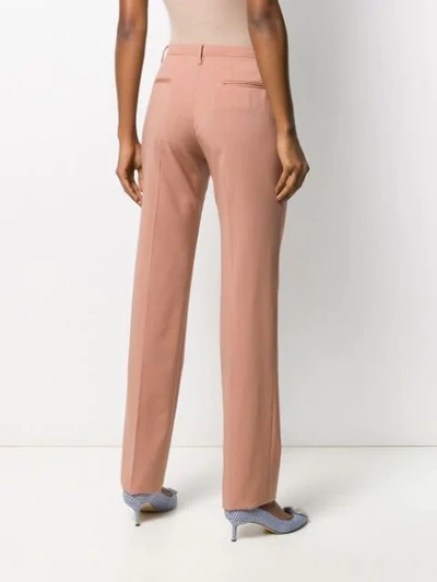 Shop N°21 Straight-leg Tailored Trousers In Pink