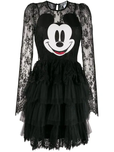 Shop Aniye By Mickey Mouse Dress In Black