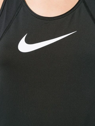 Shop Nike Front Logo Printed T-shirt - Black