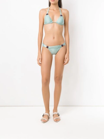 Shop Adriana Degreas Bikini Set In Blue