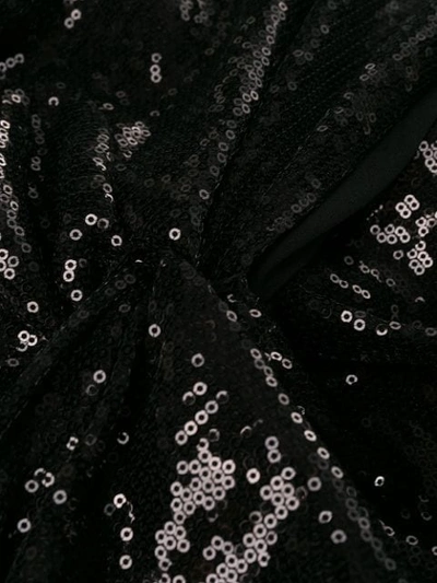 Shop Ralph Lauren Sequin Embroidery Midi Dress In Black
