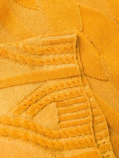 Shop Chloé Cable Knit Sweater In 775 Golden Yellow