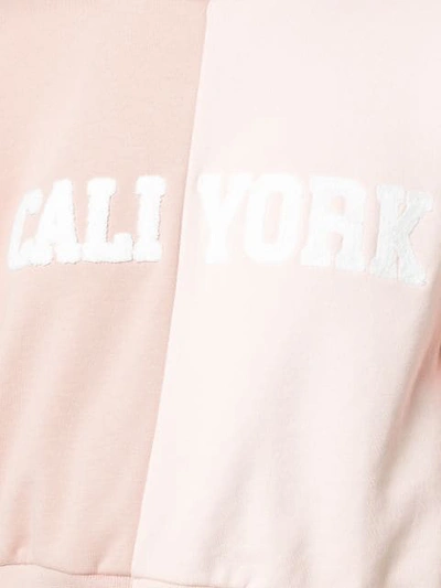 Shop Cynthia Rowley Cali York Split Sweatshirt In Pink