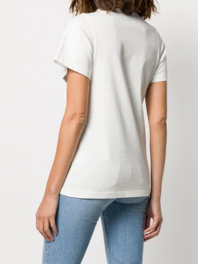 Shop Totême Round Neck T-shirt In White