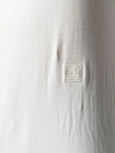 Shop Totême Round Neck T-shirt In White