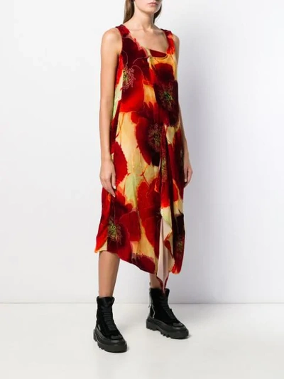 DRAPED SHIFT DRESS