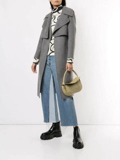 Shop Onefifteen Belted Trench Coat In Grey