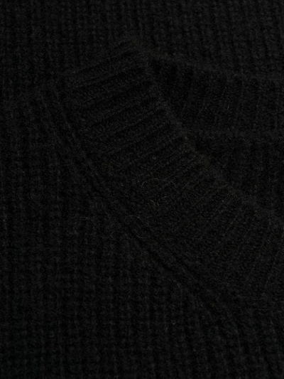 Shop Federica Tosi Sheer Sleeve Jumper In Black