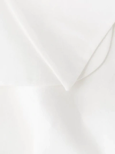 Shop A.w.a.k.e. Ruched Cotton Blouse In White