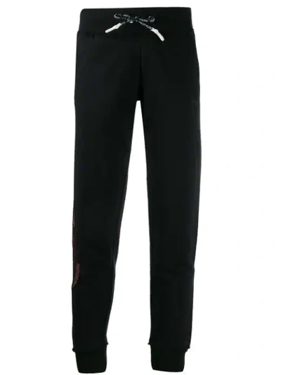 Shop Philipp Plein Drawstring Track Trousers In Black