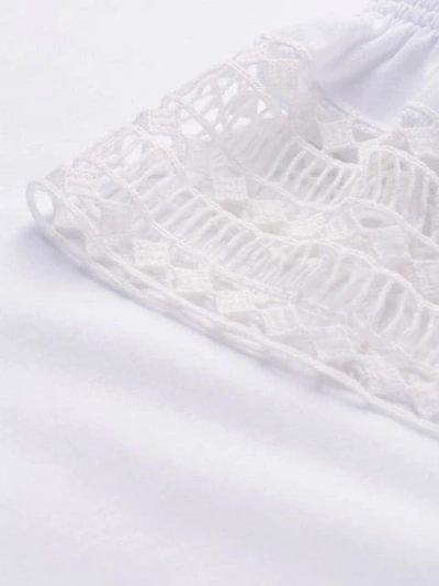 Shop See By Chloé Lace Cuff Blouse In White