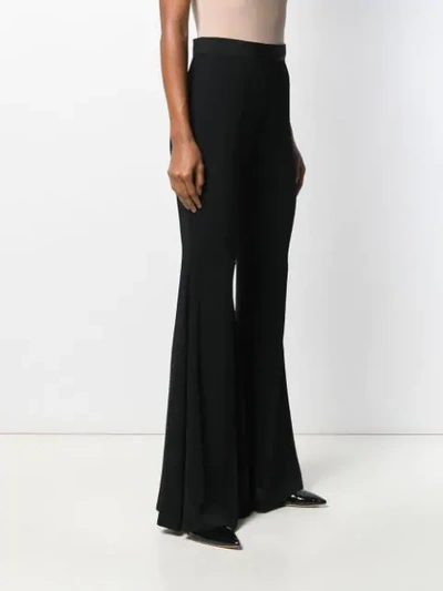 Shop Amen Exaggerated Flared Trousers In Black