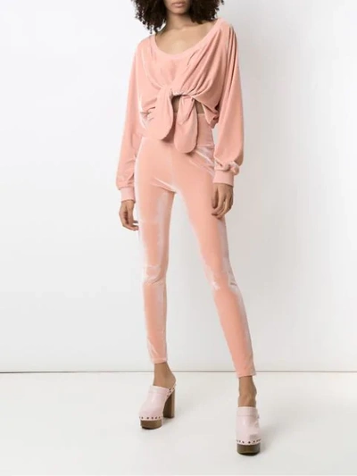 Shop Andrea Bogosian Textured Pierre Blouse In Pink