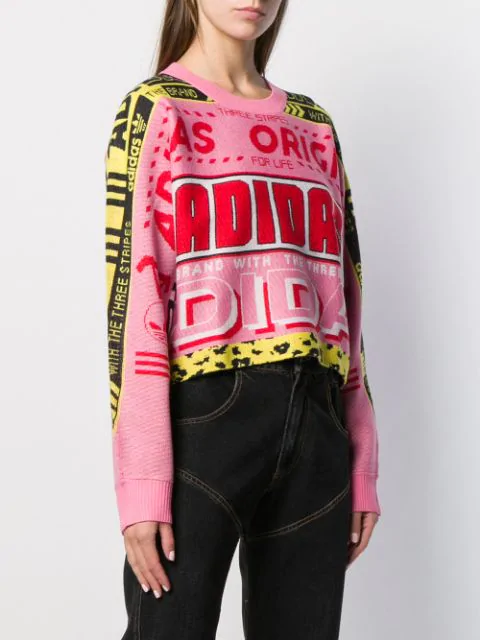 adidas originals pink jumper