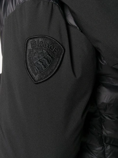 Shop Blauer Hooded Padded Jacket In Black
