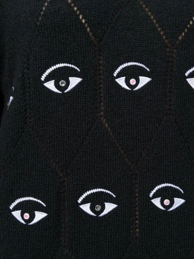Shop Kenzo Eye Logo Jumper Dress In Black