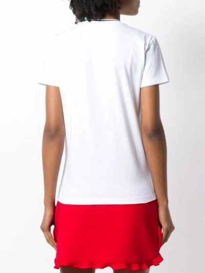 Shop Miu Miu Embellished T-shirt - White