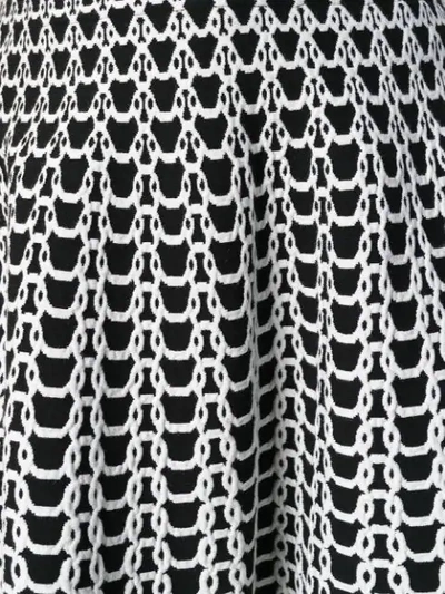 Shop Antonino Valenti Woven Skirt In Black/white