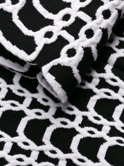 Shop Antonino Valenti Woven Skirt In Black/white