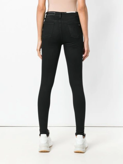 Shop Rag & Bone High Waisted Skinny Jeans In Black