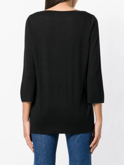 Shop Snobby Sheep Cropped Sleeve Top - Black