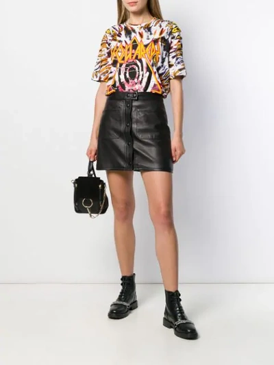 Dsquared2 Tie-dye Print T-shirt In Black