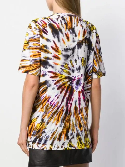 Dsquared2 Tie-dye Print T-shirt In Black