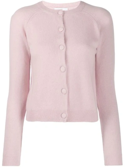 Shop Alexandra Golovanoff Cashmere Button Cardigan In Pink